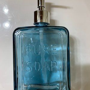 New RARE Blue Pure Soap Dispenser